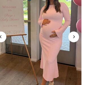 Pink Maternity Dress